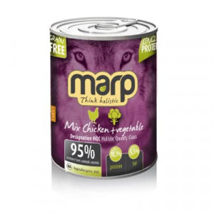 MARP DOG THINK HOLISTIC MIX CHICKEN & VEGETABLES suņu konservi 400g
